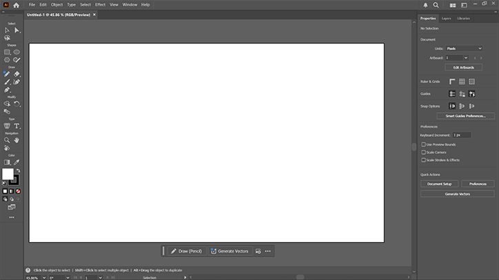 Adobe Illustrator interface preview 1