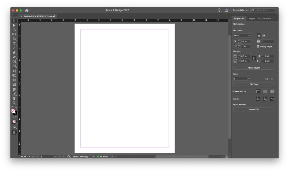 Adobe InDesign interface preview 1