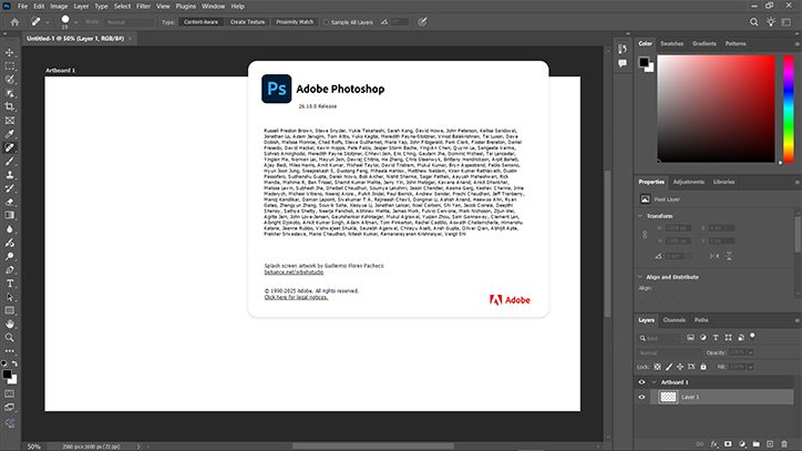 Adobe Photoshop interface preview 1