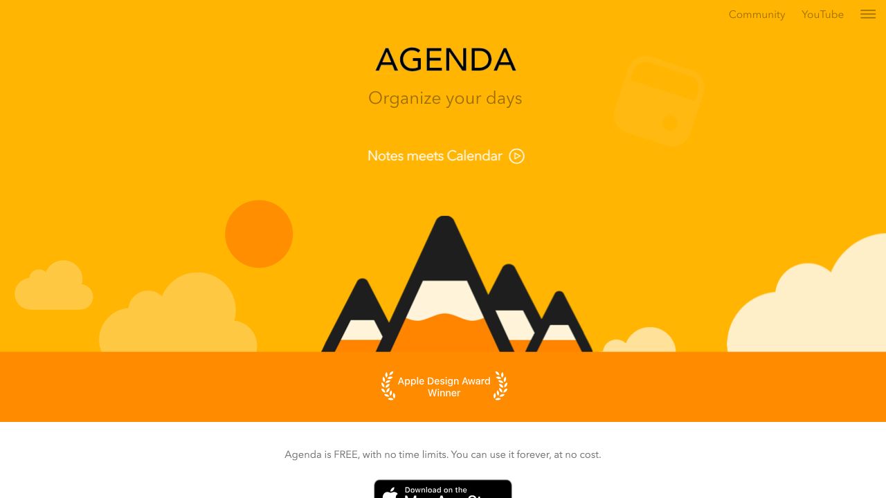 Agenda official website preview