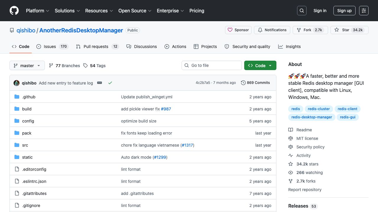 Another Redis Desktop Manager official website preview