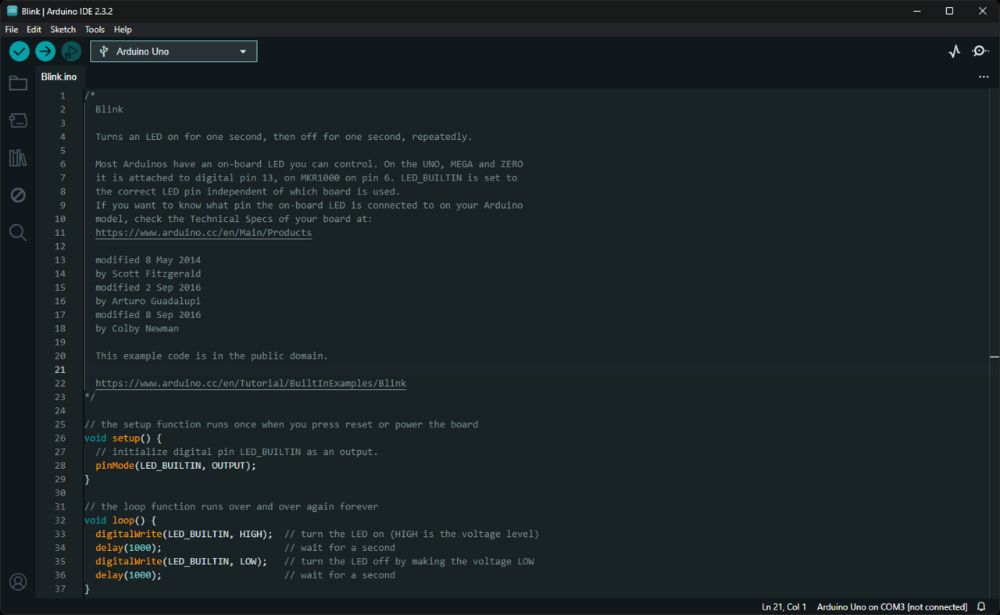 Arduino IDE interface preview 4