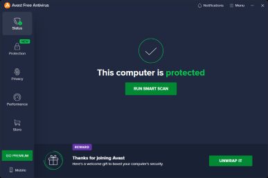 Avast Antivirus interface preview 1