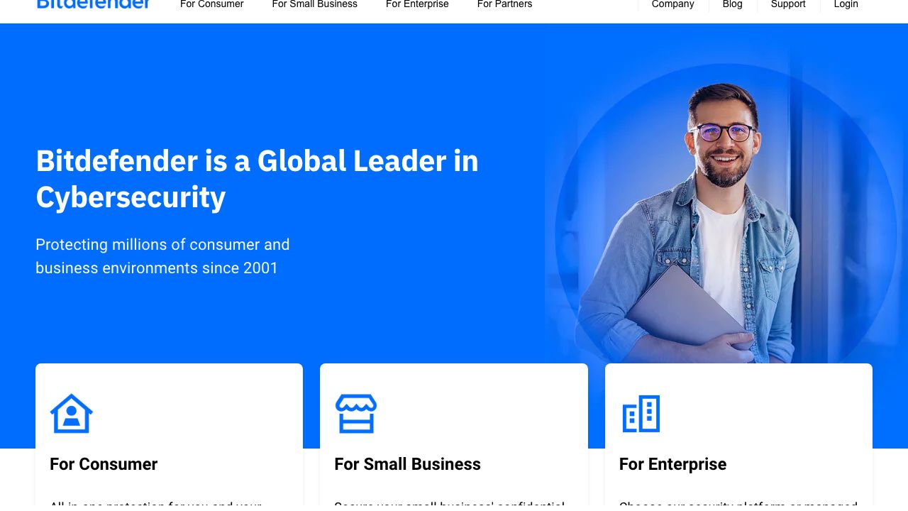 Bitdefender official website preview