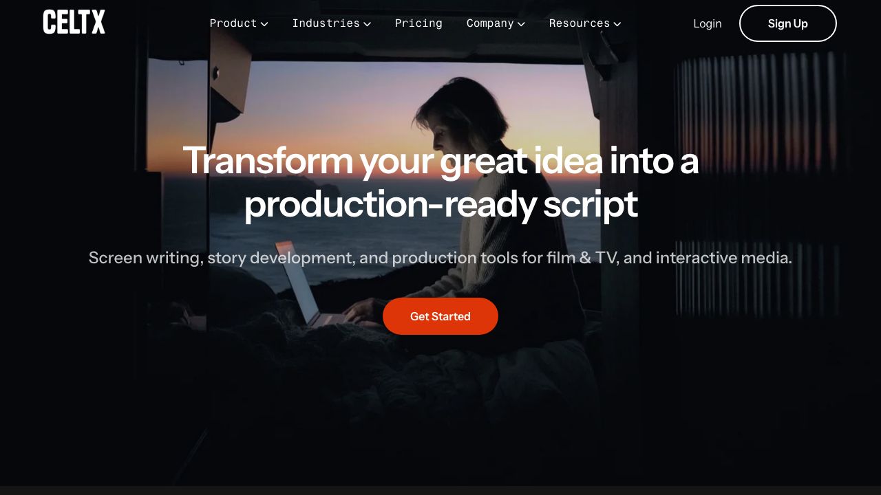 Celtx official website preview