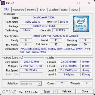 CPU-Z interface preview 1