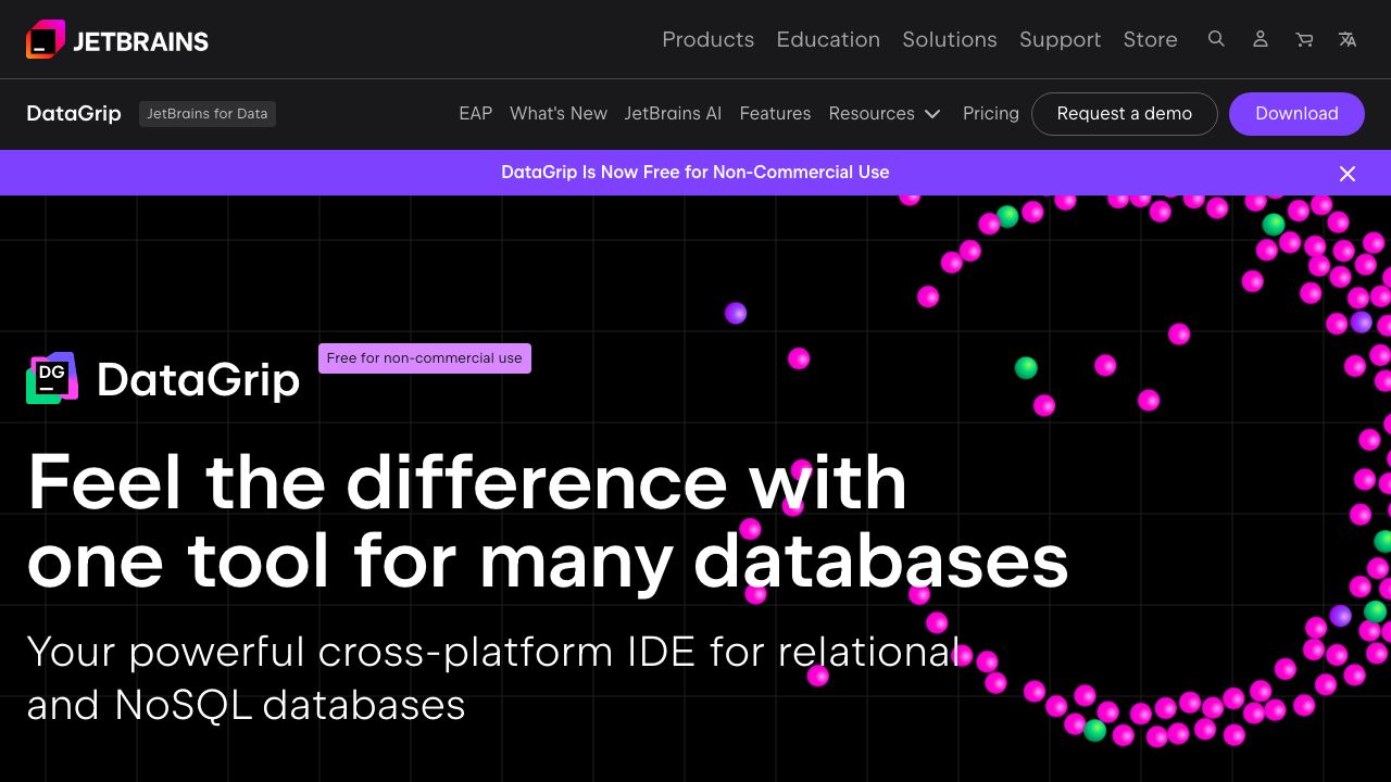 DataGrip official website preview