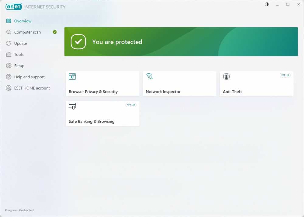 ESET NOD32 Antivirus interface preview 1