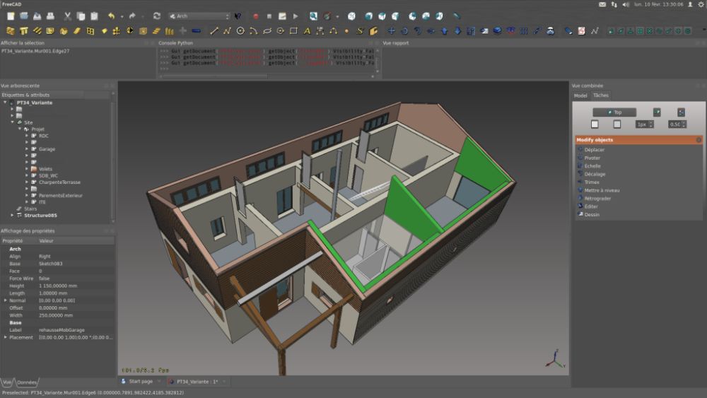 FreeCAD interface preview 4