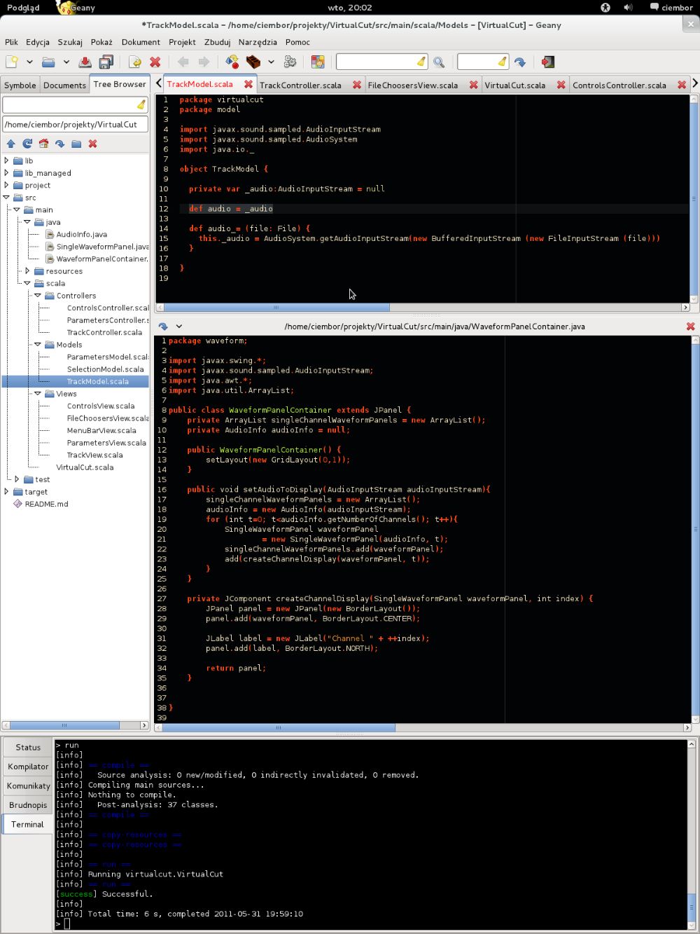 Geany interface preview 1