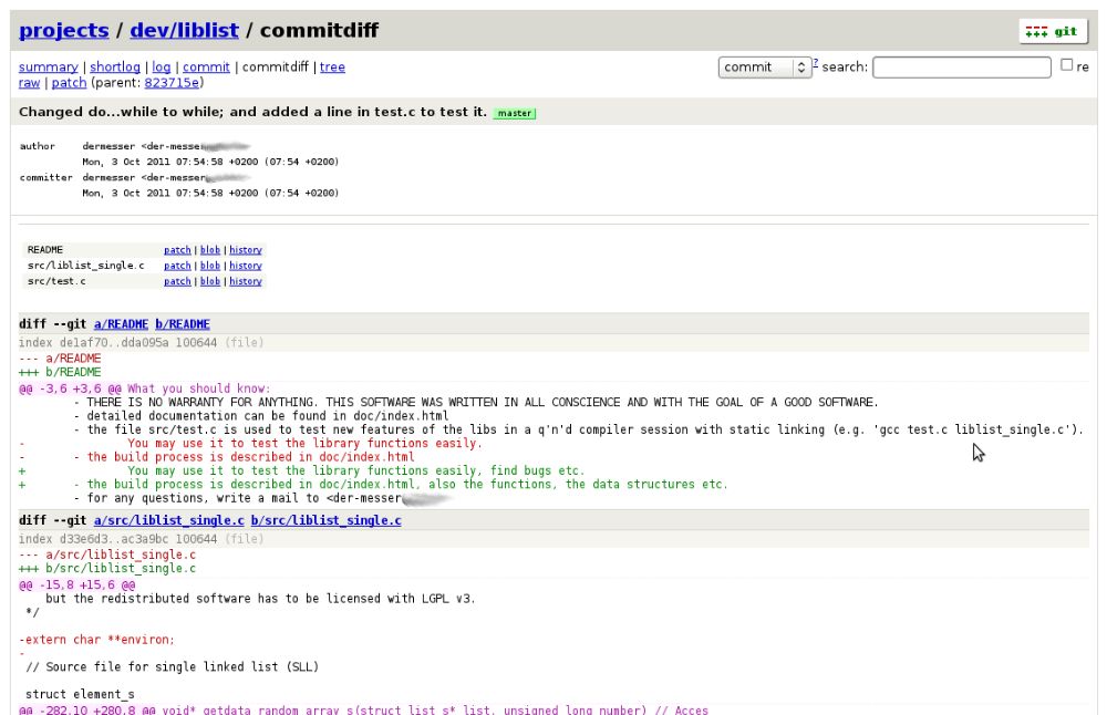 Git interface preview 2