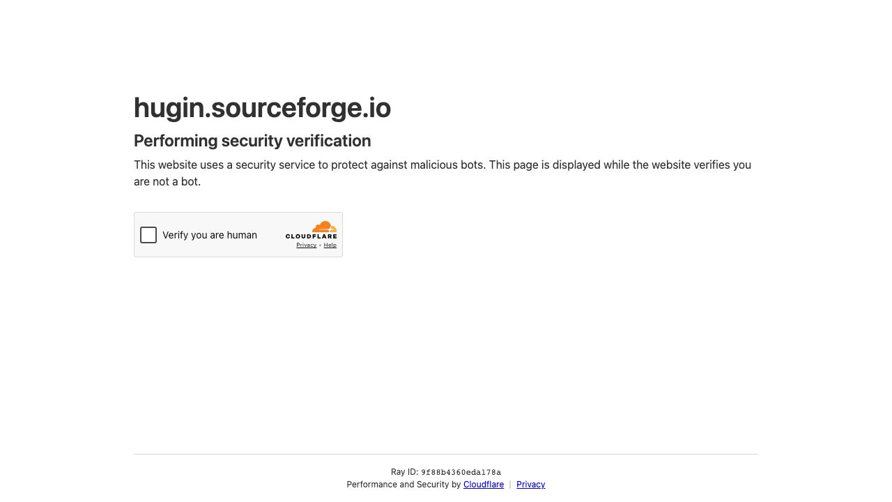 Hugin official website preview