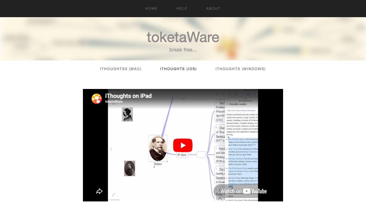 iThoughts official website preview