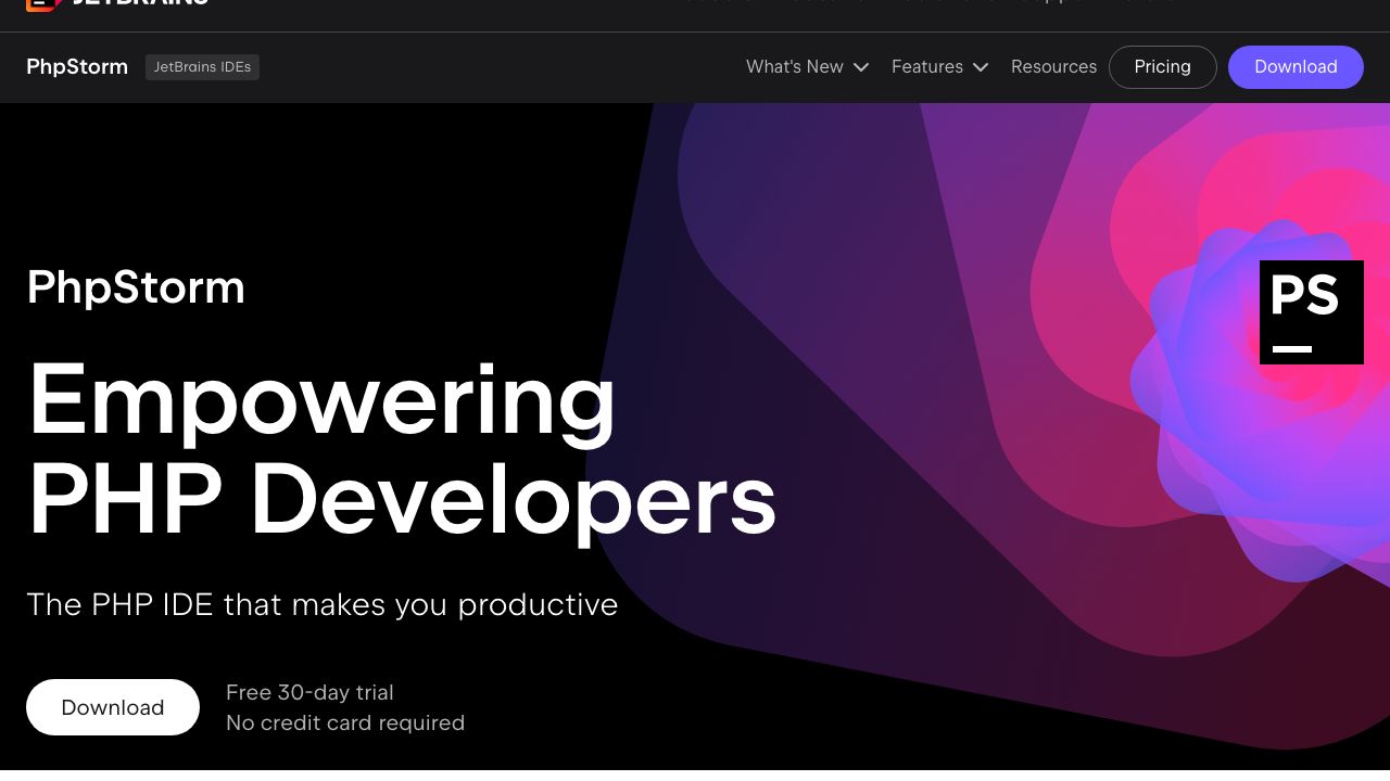 JetBrains PhpStorm official website preview
