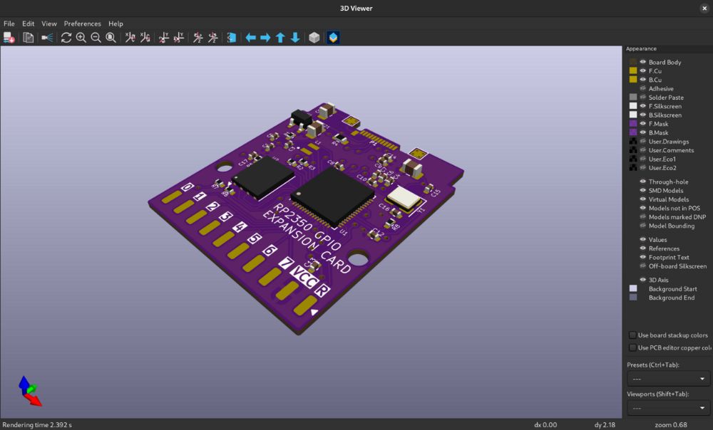 KiCad interface preview 1
