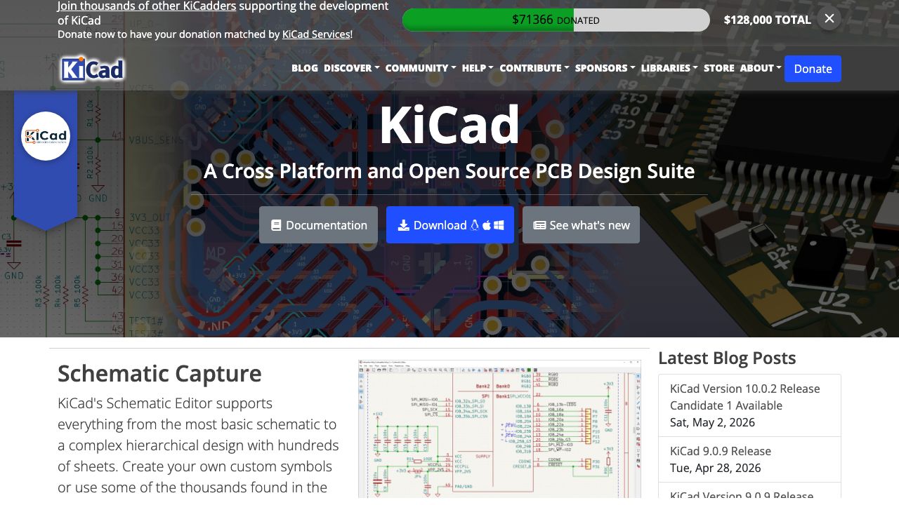 KiCad official website preview
