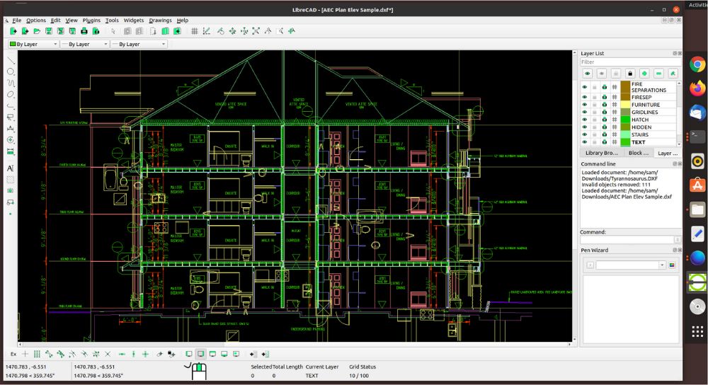 LibreCAD interface preview 1