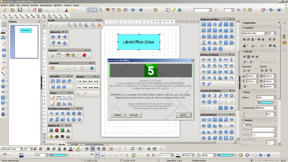 LibreOffice Draw interface preview 3