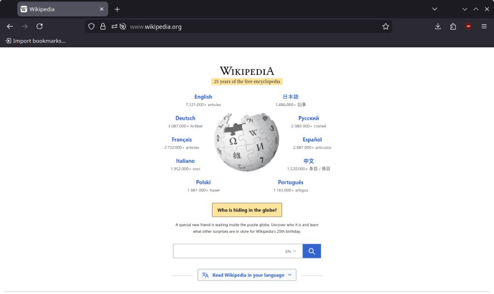 LibreWolf interface preview 1