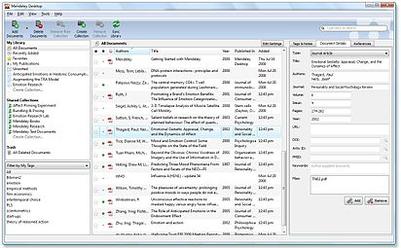 Mendeley interface preview 1