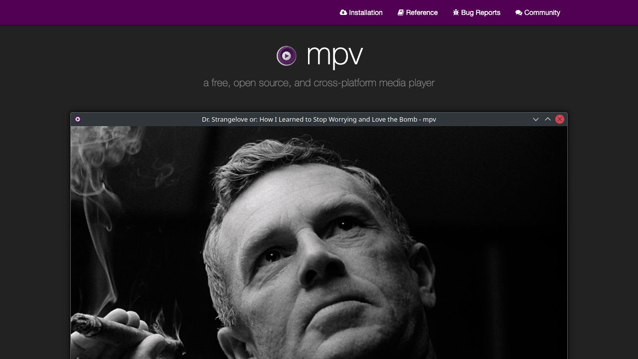 mpv official website preview