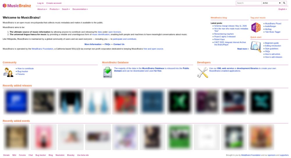 MusicBrainz Picard interface preview 2