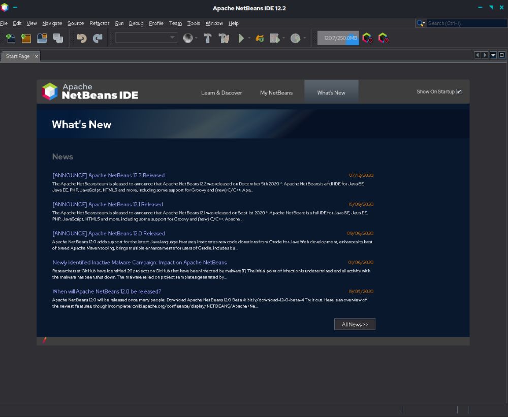 NetBeans IDE interface preview 1