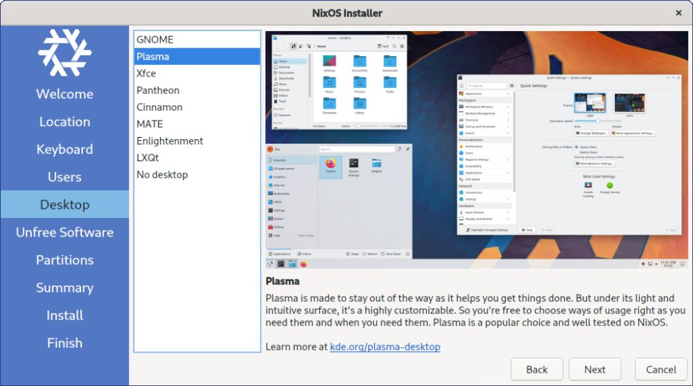 Nix interface preview 1
