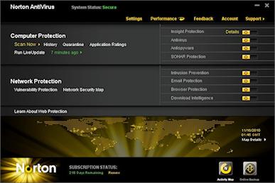 Norton Antivirus interface preview 3