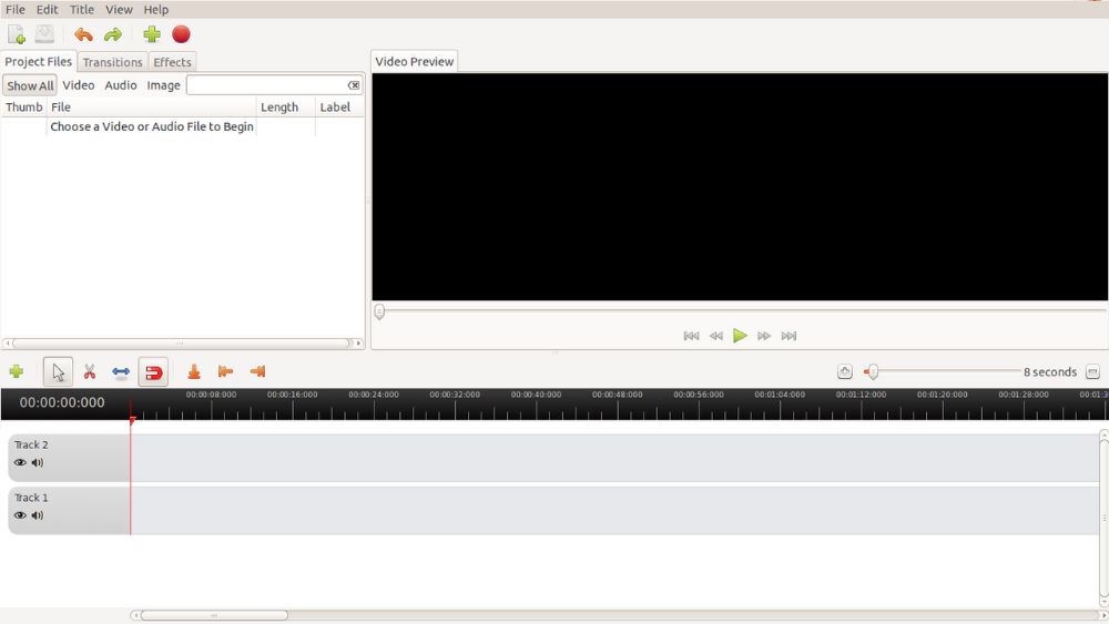 OpenShot interface preview 1