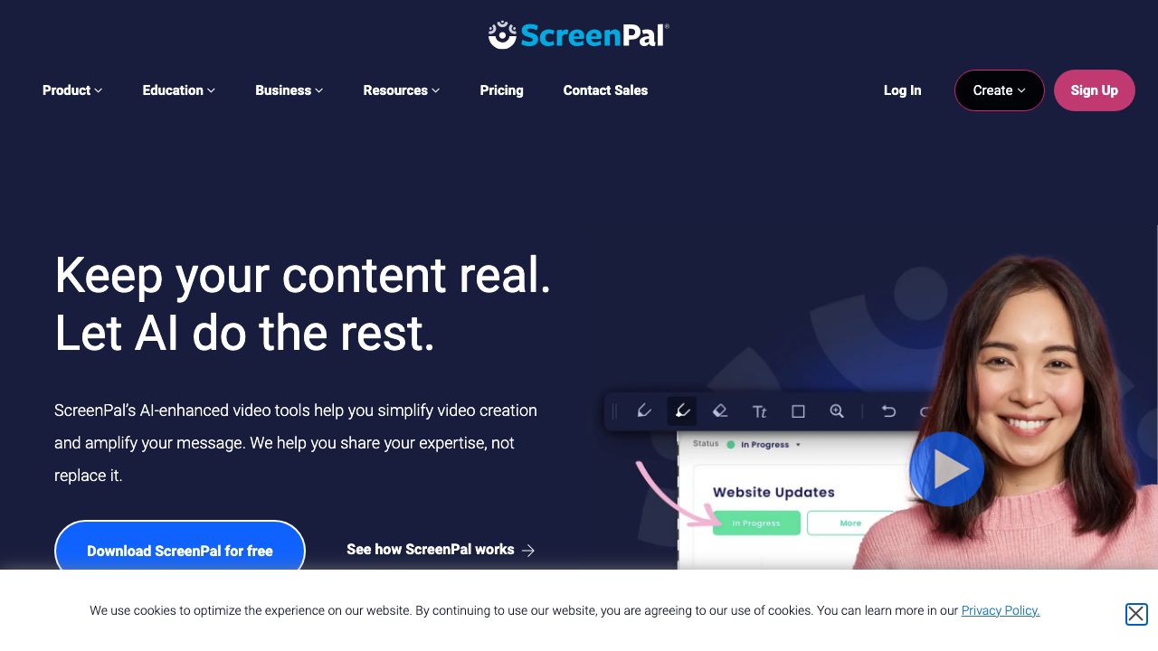 Screencast-O-Matic official website preview