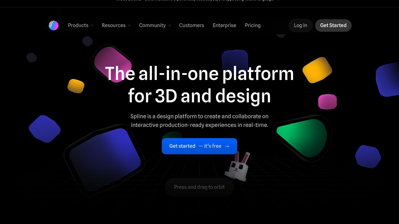 Spline official website preview