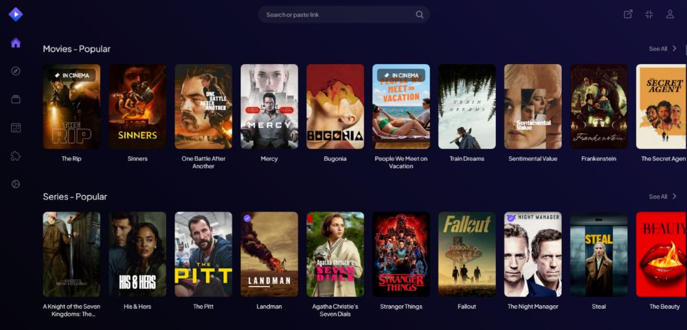 Stremio interface preview 1