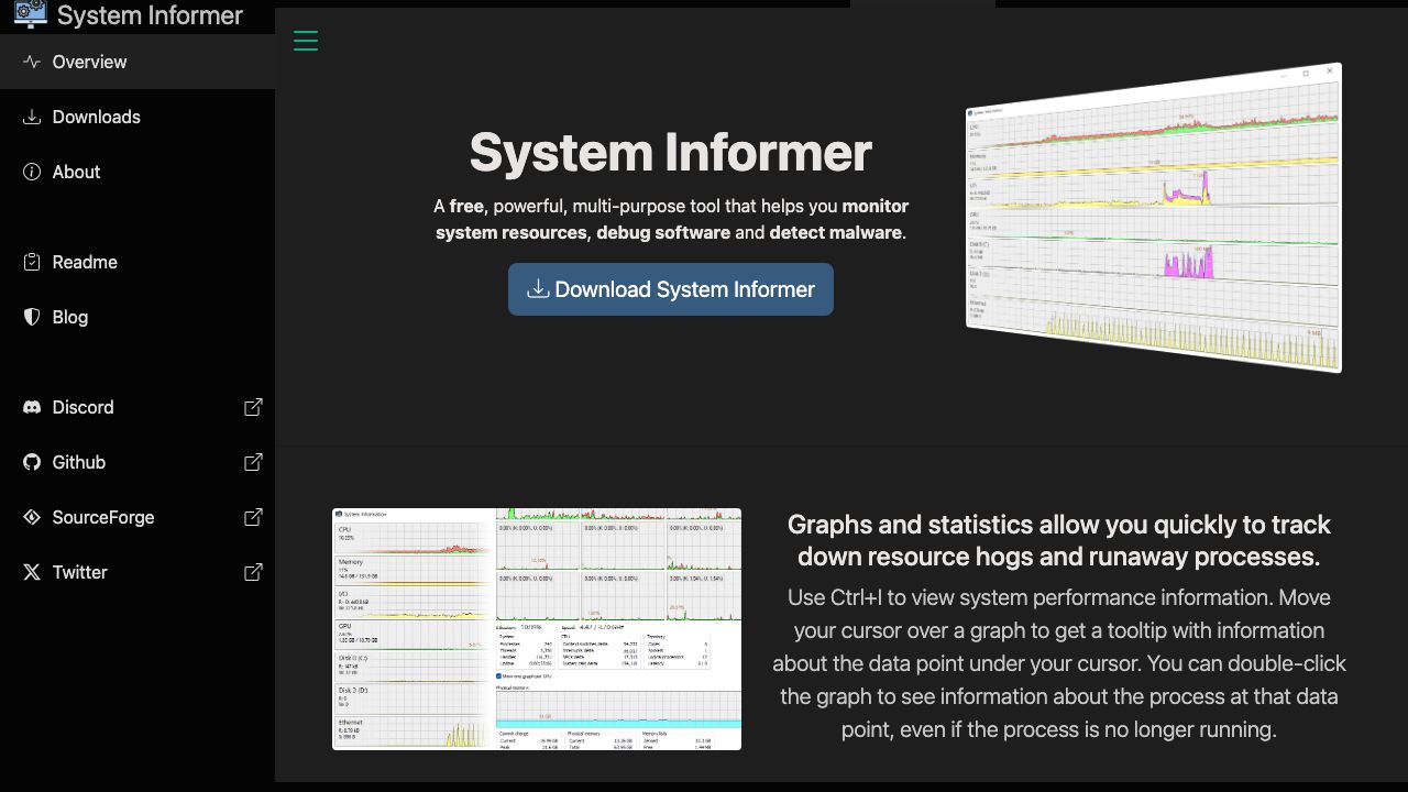 System Informer official website preview