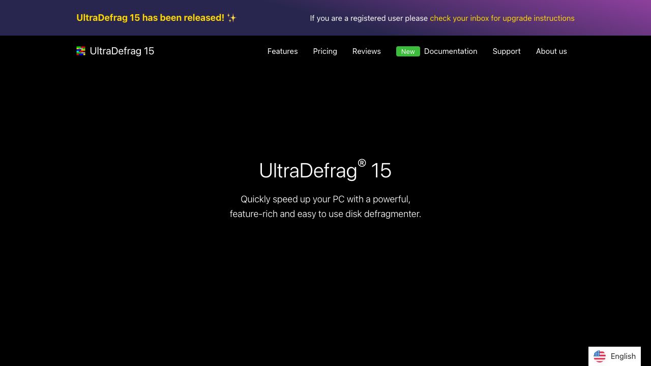 UltraDefrag official website preview