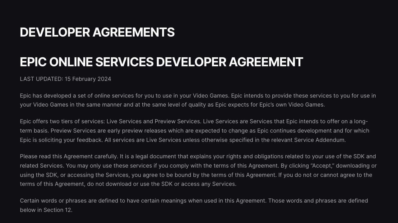 Unreal Engine official website preview