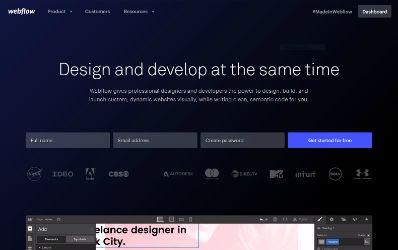 Webflow interface preview 1