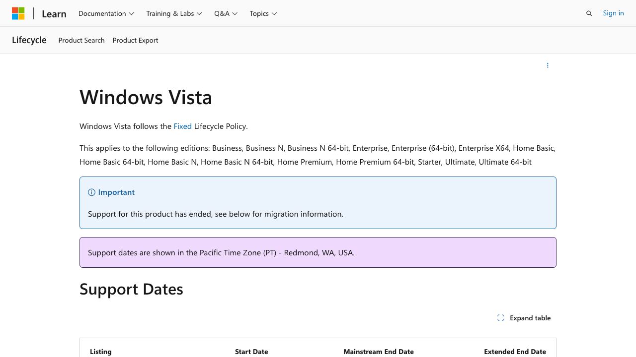 Windows Vista ISO official website preview