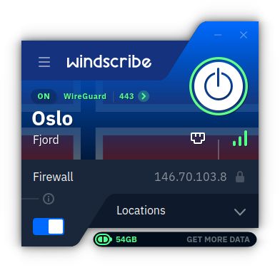 Windscribe interface preview 1